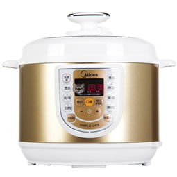 美的 5L电压力锅W13PCS503E 5L 3大烹饪技术 本色蒸 源味炖 沁香焖 双内胆